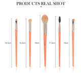 Set Of 5 Universal Makeup Brushes Set, Reusable Novice Cosmetic Brush Set for Daily Makeup, Combination Makeup Brush Set, Portable Eyeshadow Eyeliner Lip Brush Round Bucket, Soft Hair Blending Eye Makeup Brushes Set with Case