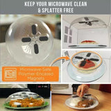 Magnetic Microwave Splatter Cover, Microwave Hover Cover