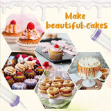 Dessert Ice Injector, Handy Cake Decorating Tool. Dessert Decoration DIY Pastry Syringe, Cake Decorating Tool, Cupcake Filling Injector, Wilton Dessert Decorator Plus Cake Decorating And Icing Tool, Cake Cream Piping Syringe