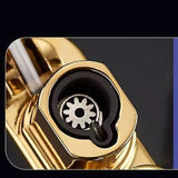 Dragon Dual Flame Lighter, Inflatable Windproof Jet Turbo Lighter, Metal Double Flame Lighter, Open Fire Conversion Lighter, Creative Double Fire Flame Lighter, Butane Cigarette Lighter