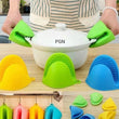 Set Of 2 Crab Pot Gripper, Silicone Heat Resistant Gloves Clips, Insulation Non Stick Anti Slip Pot Bowler Holder Clip, Bowel Holder Clip Oven Mitts, Cooking Baking Oven Mitts