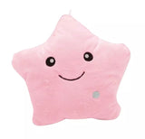 Creative 34cm Luminous Star Shaped Plush Pillow, Twinkle Star Light Up Plush Pillow
