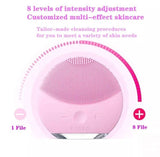 Vibrating Electric Facial Cleansing Brush, Rechargeable Sonic Facial Cleansing Brush, Massager For Deep Cleansing, Silicon Facial Massager