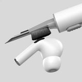 3 In 1 Earphone Cleaning Pen, Earbuds Case Cleaning Kit, Multifunctional Headphones Airphone Keyboard Cleaning Pen, Multipurpose 3 In 1 Cleaning Pen For Keyboard Camera AirPords Earbud