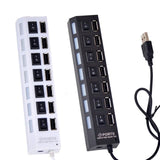 Multi USB Splitter, Small Splitter Switch, Computer USB Extension Hub, Hight Speed Mini Port Hub Adapter, Standard Type Power Adapter, Extender Extension Connector