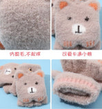 Warm Baby Gloves, Winter Mittens Gloves for Baby Kids Toddler, Unisex Cute Warm Fleece Thick Thermal Gloves for Boys Girls