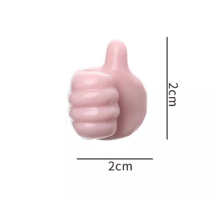 Set Of 5 Silicone Multifunctional Hand Wall Clips, Behind-door Keys Tower Organizer Hook, Wire Data Line Holder, Silicon Thumb Holder