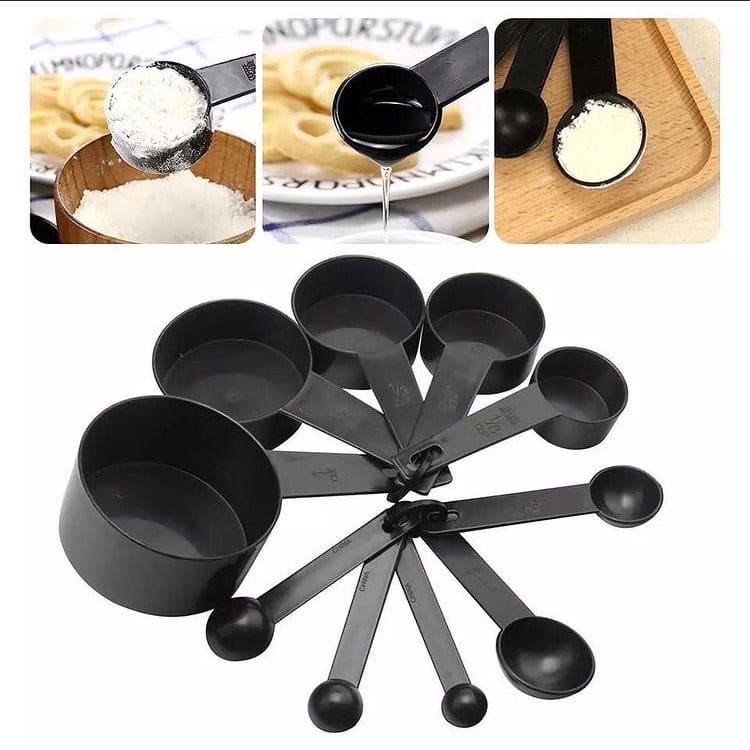 Set of 10 Kitchen Measuring Spoons, Measuring Cups