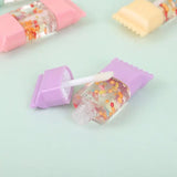 Set Of 6 Cute Candy Shape Lip Gloss, Transparent Gloss Set, Moisturizing Long Lasting Lip Gloss, Crystal Lip Gloss Oil For Women Lips, Non-Stick Waterproof Lip Gloss