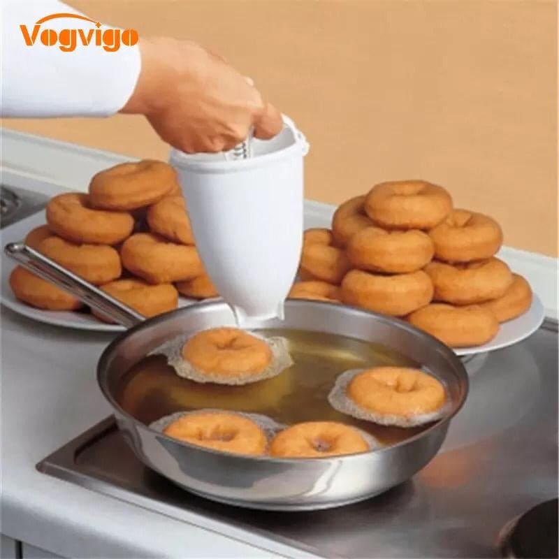 Doughnut Maker Plastic Batter Dispenser, DIY Doughnut Maker Donut Cookies, Kitchen Plastic Batter Dispenser