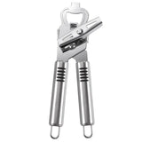 3 In 1 Manual Can Opener, Stainless Steel Heavy Duty Can Opener, Multifunctional Jar Opener, Portable Kitchen Tool, Professional Effortless Openers with Turn Knob Bar