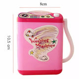 Mini Makeup Brush Cleaner Device, Mini Child Washing Machine Toy, Portable Automatic Cute Cosmetic Powder Puff Washing Machine, Makeup Brushes Cleaner