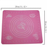 Silicone Baking Mat, Silicone Cake Knead Dough Mat, Non-slip Mat With Measurement