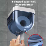 Wall Mounted Sticking Tissue Holder, Punch-free Toilet Paper Holder Box, Waterproof Napkin Shelf Organizer, Paper Towel Case, Mobile Phone Storage Shelf Tray, Kitchen Bathroom Tissue Dispenser