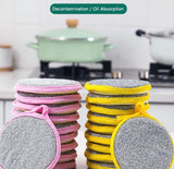 Double Sided Dishwashing Sponge, Pan Pot Dish Wash Sponge, Tableware Dish Washing Brush