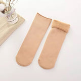 Winter Warm Thicken Thermal Socks, Wool Cashmere Snow Seamless Socks, Woolen Warm Socks Winter Thicken Thermal Wool Cashmere Socks, Seamless Female Fur Socks