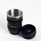 Creative 400ml Stainless Steel Liner Camera Lens Mug, Coffee Tea Cup Mug With Lid, Novelty Gifts Thermocup Thermo Mug, SLR Camera Coffee Mug,  Stainless Steel Vacuum Flasks Thermal Insulation Cup