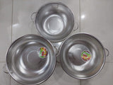 Stainless Steel Kitchen Fruit Vegetable Washing Basket, Steel Washing Filter Strainer, Micro Perforated Colander Draining, Handheld Spider Strainer