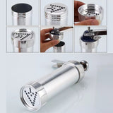 Manual Cookie Press Gun And Icing Set Alloy Churro Maker, Cookie Press Machine, Aluminum Cookie Gun, Biscuit Maker, Manual Cookie Press Stamps Set, Baking Tool With 10 Cookie Molds 4 Nozzles