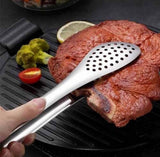 Stainless Steel Food Tong, Kitchen Utensil Buffet Cooking Tool, Anti Heat Pastry Bread Clip Clamp, BBQ Salad Tong Tool, Steak Clamp