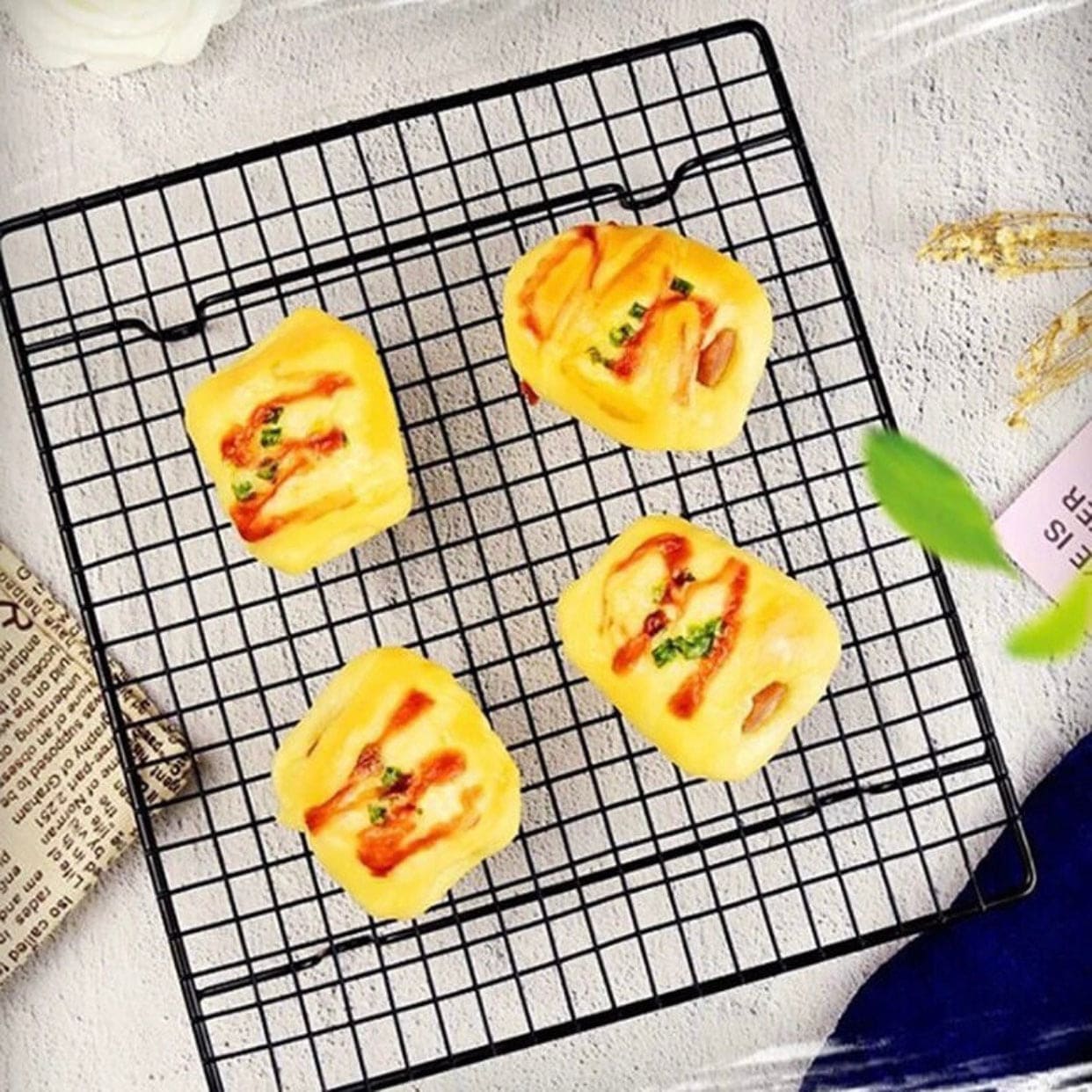 Nonstick Stainless Steel Cooling Rack, Dessert Pastry Cooling Stand, Cake Bread Cookie Pie Cooling Grid Tool, Kitchen Baking Tool