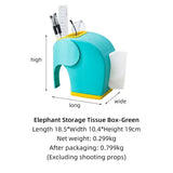 Model Elephant Pen Holder, Tissue Box Home Decoration For Living Room, Children's Desk Decor, Pen Holder Container for Bedroom Dressers, Multifunctional Tissue Box Cover