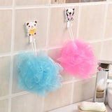 Loofah Sponge, Ball Bath Towel Scrubber, Mini Bath Sponge, Multicolor Body Exfoliating Shower Ball, Flower Bath Mesh Sponge, Bath Flower Shower Sponge Ball, Shower Loofah Sponge Pouf Body Wash Scrubber