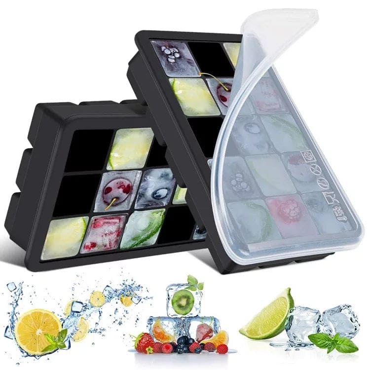 Silicone Ice Cube Maker Molds, Easy Release Ice Tray, Creative Small Ice Cube Mold Square Shape,  Ice Maker Ice Cube Tray