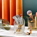 Luxury Striped Lines Pen Holder, Lipstick Brush Pen Holder, Women Make Up Brush Holder, Makeup Brush Pot, Lipstick Stand, Stationary Holder for Women