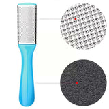 Double Sided Foot Filer, Professional Pedicure Foot Filer, Stainless Steel Foot Scrubber, Hard Skin Removers, Callus Dead Skin Remover, Anti-slip Plastic Handle Pedicure Tool, Stainless Steel Dead Skin Scrapper