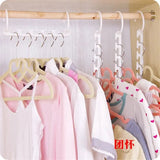 Pack Of 8 Wonder Hanger, Multifunctional Magic Hangers, Plastic Scarf Cabinet Storage Hangers For Clothes, Multi Port Clothing Rack, Clothes Closet Organizer