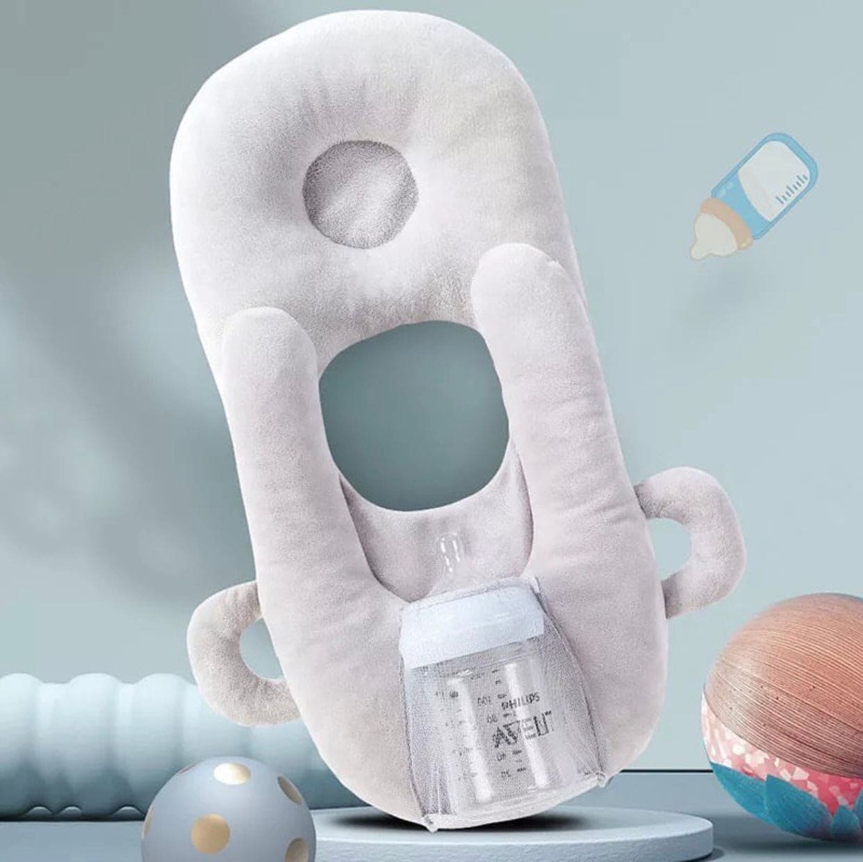 Baby Nursing Pillow Cushion, Infant Anti Roll Toddler Pillow Shape Toddler, Sleeping Positioner Cushion, Feeding Pillow