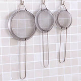 Stainless Steel Wire Fine Mesh Oil Strainer, Strainer Skimmer Mesh Sieve Colander, Kitchen Soy Milk Filter, Strainer Scoop Kitchen Mesh Colander, Juice and Tea Strainer,  Pastry Tool Kitchen Accessories
