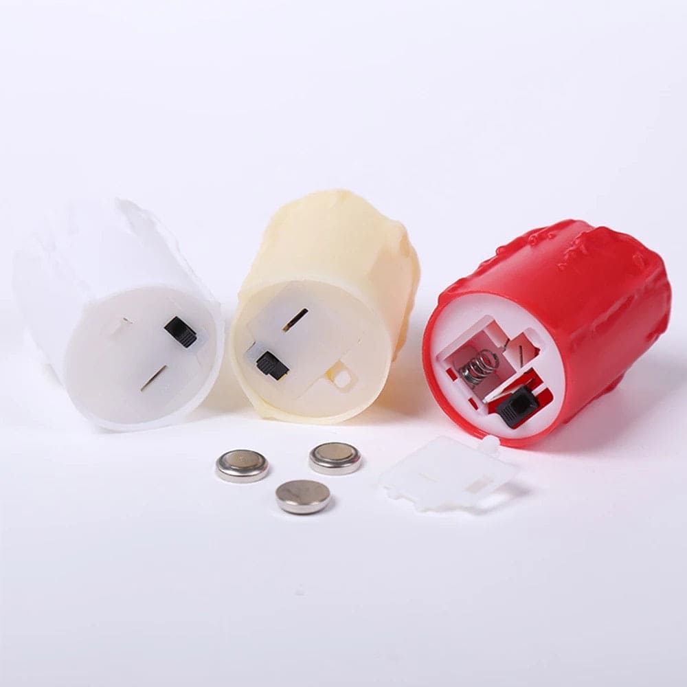 Set Of 12 Flickering Flameless LED Tea Candle Light