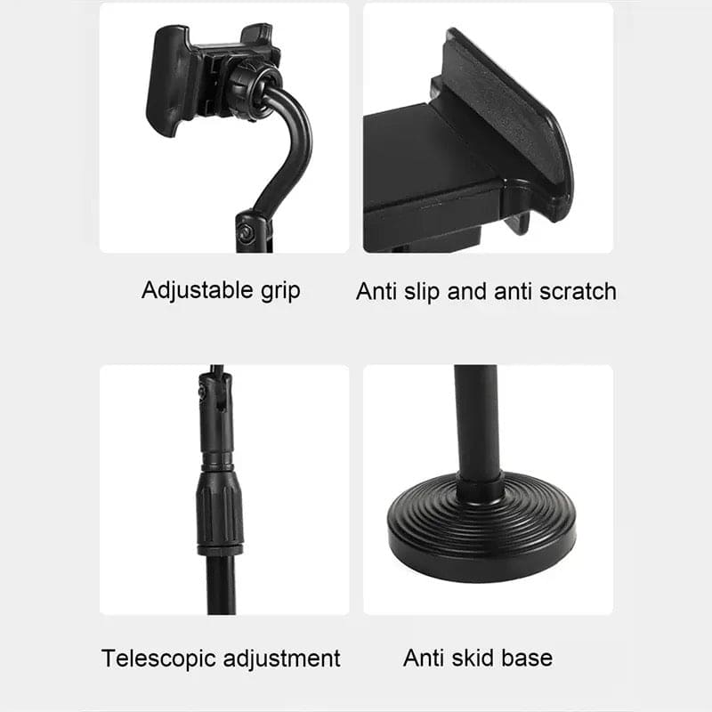 Telescopic Mobile Holder, Live Selfie Mobile Phone Holder, Portable Mini Tripod Stand, Universal Mobile Phone Holder Clip, Multifunctional Retractable Mobile Bracket Holder, Adjustable Bracket Phone Holder