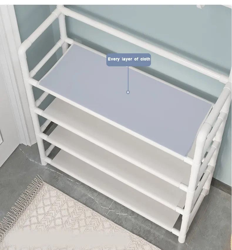 Nordic Coat And Hat Rack, Entryway Floor Display Clothes Rack, Household Shelf Living Room Clothes Storage Rack, Homlly Entryway Coat Rack with Shoes Organizer,  Multi-Functional Shoe Rack, Bedroom Living Room Hanger