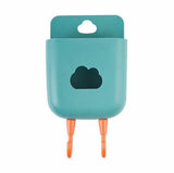 Cloud Wall Mounted Phone And Remote Holder, Durable Storage Basket, Home Office Wall Stand Storage Box, Wall Mounted Mobile Phone Plug, Multifunction Holder Stand