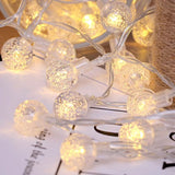 20 Pcs Bubble Ball Led String Lights, Starry Bubble Curtain Lights, Garden Home Indoor Outdoor Party Decorations Lights