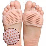 Silicone Honeycomb Forefeet Cover, Forefoot Antiskid Pad Gel, Breathable Soft Toes Protector, High Heel Shoes Pad Insoles, Breathable Health Care Shoe Insole Massage