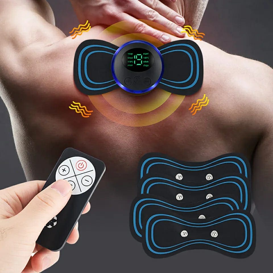 Mini Neck Massager Gel Pad, EMS Neck Massager, Smart Electric Neck Massager, EMS Neck Stretcher, Portable Neck Body Massager, Cervical Spine Massage Stickers, Electric Cervical Massager, Shocker Heating Relieve Pain Massager, Portable Neck EMS Massager