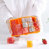 Silicone Ice Cube Maker Molds, Easy Release Ice Tray, Creative Small Ice Cube Mold Square Shape,  Ice Maker Ice Cube Tray