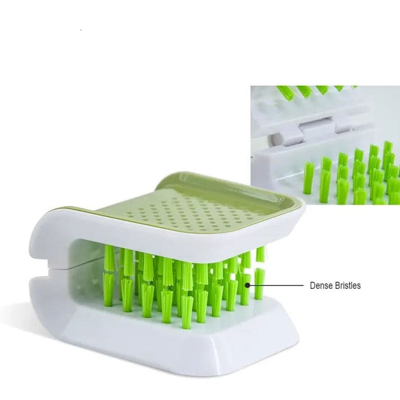 Cutlery Cleaning Brush, U-Shaped Cleaning Brushes, Double Sided Blade Brush, Multifunction Kitchen Knife Fork Chopsticks Tableware Cleaning Tool, Bristle Hand Guard Brush, Descaling Knife Pan Pot Cleaner, Kitchen Tableware Brush