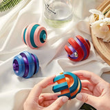 Orbit Ball Cube, Rotating Marble Track Magical Bead Orbit Ball, Fingertip Decompression Infinity Cube Spinner, Fingertip Anti stress Toy Rotating Balls, Anti Stress Sensory Toy, Creative Rotary Finger Track Ball, Fingertip Cube Gyroscope