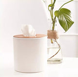 Wooden Cover Round Tissue Box, Bamboo Wood Drawer Napkin Box, Toilet Roll Holder, Living Room Toilet Roll Paper Box, Simple Stylish Home Tissue Paper Dispenser, Drawing Tissue Organizer