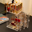 Acrylic Transparent Jewellery Cosmetic Box, Cosmetic Lipstick Jewellery Storage Box, Jewellery Display Organizing Shelve, Luxury Drawer Shelf Organizer, Jewellery Display Stand, Dustproof Jewellery Rack Display, Transparent Crystal Jewellery Rack