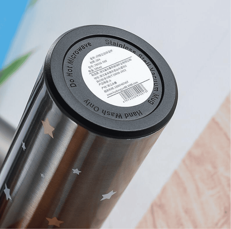 500ML LED Temperature Display Bottle, Stainless Steel Intellective Thermos with Double Bottom, Smart Vacuum Insulated Water Bottle