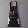 Women Wipeable Kitchen Apron, Enlarged Pocket Waterproof Oil-Proof Coffee Pinafore, Cooking Baking  Adult Bib, Kitchen Bib Aprons For Women & Men