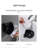 Cute Panda Wall Mounted Soap Box With Lid, Punch Free Double Layer Drain Soap Rack, Washbasin Soap Storage Box, Flip Cover Handmade Soap Shelf, Creative Soap Holder For Shower, Multifunctional Flip Top Drain Soap Dish