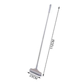 Amazing 2 In 1 Floor Scrub Brush, Long Handle Removable Wiper Magic Broom Brush, Telescopic Handle Stiff Bristle Shower Scrubber