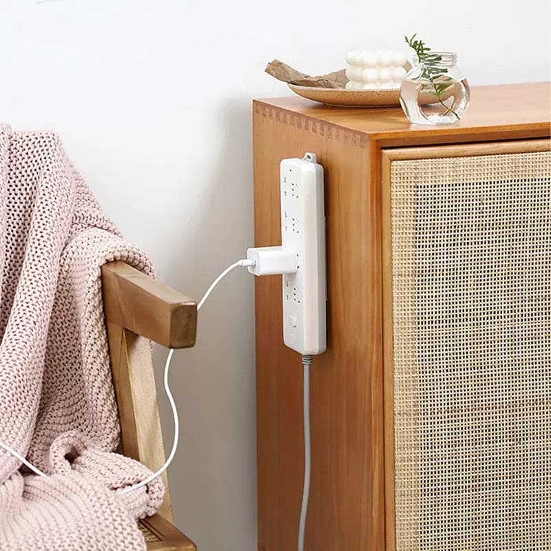 Socket Holder, Power Strip Holder, Fixator Wall Mounted Self Adhesive Holder, Desktop Socket Fixer Cable Organizer, Wall Hanging Power Strip Holder, Traceless Wall Mounted Cable Seamless Strip Holder, Surge Protector Fixator